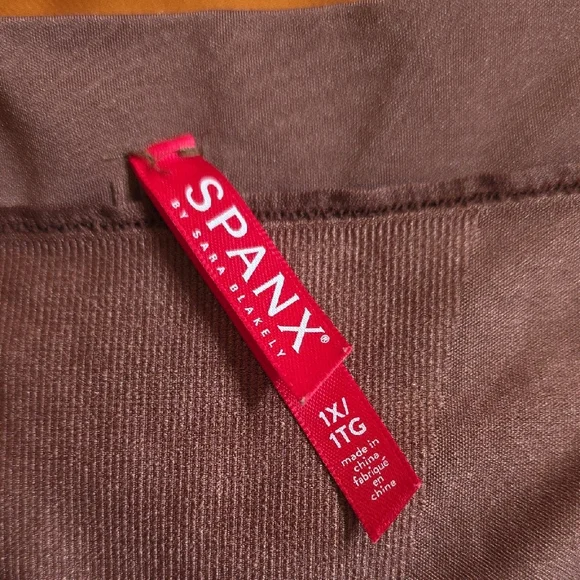 SPANX High-Waisted Shapewear Shorts in Brown - Picture 2 of 3